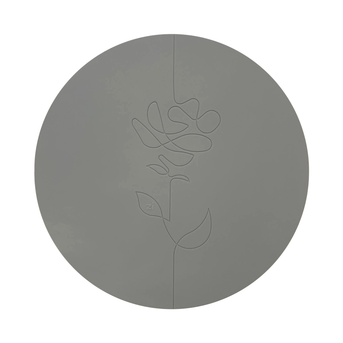 زیر بشقابی گرد سیلیکونی طوسی گل زرین زیر بشقابی گرد سیلیکونی طوسی گل زرین