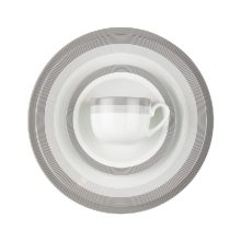 سرویس چینی 102 پارچه کامل سیلور لاینر زرین
