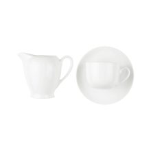 سرویس چینی 17 پارچه چای خوری سفید زرین