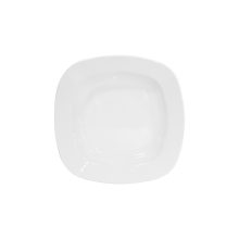 بشقاب گود 22 سانتیمتری خورش خوری مربع سفید زرین