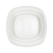سرویس چینی 27 پارچه غذاخوری مون بلان طوسی زرین